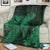 Hawaiian Hibiscus Memory Turtle Polynesian Premium Blankets Green - AH - Polynesian Pride