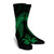 Hawaiian Hibiscus Memory Turtle Polynesian Crew Socks Green - AH - Polynesian Pride