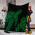 Hawaiian Hibiscus Memory Turtle Polynesian Premium Blankets Green - AH - Polynesian Pride