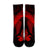 Hawaiian Hibiscus Memory Turtle Polynesian Crew Socks Red - AH - Polynesian Pride