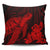 Hawaiian Hibiscus Memory Turtle Polynesian Pillow Covers Red - AH Pillow Covers Black - Polynesian Pride