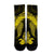 Hawaiian Hibiscus Memory Turtle Polynesian Crew Socks Yellow - AH - Polynesian Pride