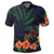 Hawaiian Hibiscus Palm Tree Background Polynesian Polo Shirt - Polynesian Pride