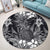 Hawaiian Hibiscus Plumeria And Pineapple Polynesian Round Carpet - AH - Polynesian Pride