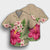 Hawaiian Hibiscus Plumeria Palm Leaves Lauhala Background Polynesian Hawaiian Shirt - AH - Polynesian Pride