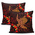 Hawaiian Hibiscus Plumeria Red Big Turtle Polynesian Pillow Covers - AH - Polynesian Pride