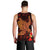 Hawaiian Hibiscus Plumeria Red Big Turtle Polynesian Tank Top - AH - Polynesian Pride