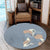 Hawaiian Hibiscus Polynesian Round Carpet - AH - Polynesian Pride