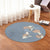 Hawaiian Hibiscus Polynesian Round Carpet - AH - Polynesian Pride