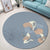 Hawaiian Hibiscus Polynesian Round Carpet - AH - Polynesian Pride