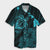 Hawaiian Hibiscus Sea Turtle Swim Polynesian Hawaiian Shirt - Blue - AH Unisex Black - Polynesian Pride