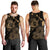 Hawaiian Hibiscus Sea Turtle Swim Polynesian Tank Top - Gold - AH - Polynesian Pride