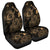 Hawaiian Hibiscus Sea Turtle Swim Polynesian Car Seat Covers - Gold - AH Universal Fit Black - Polynesian Pride