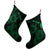 Hawaiian Hibiscus Sea Turtle Swim Polynesian Christmas Stocking - Green - AH - Polynesian Pride