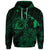 Custom Hawaiian Hibiscus Sea Turtle Swim Polynesian Hoodie Green - Polynesian Pride