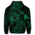 Hawaiian Hibiscus Sea Turtle Swim Polynesian Hoodie Green - Polynesian Pride
