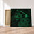 Hawaiian Hibiscus Sea Turtle Swim Polynesian Canvas - Green - AH Canvas Poly-cotton - Polynesian Pride