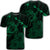 Hawaiian Hibiscus Sea Turtle Swim Polynesian T Shirt Green Unisex Black - Polynesian Pride