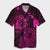 Hawaiian Hibiscus Sea Turtle Swim Polynesian Hawaiian Shirt - Pink - AH Unisex Black - Polynesian Pride