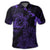 Hawaiian Hibiscus Sea Turtle Swim Polynesian Polo Shirt Purple - Polynesian Pride