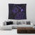Hawaiian Hibiscus Sea Turtle Swim Polynesian Tapestry - Purple - AH - Polynesian Pride
