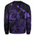 Hawaiian Hibiscus Sea Turtle Swim Polynesian Sweatshirt - Purple - AH - Polynesian Pride