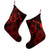 Hawaiian Hibiscus Sea Turtle Swim Polynesian Christmas Stocking - Red - AH - Polynesian Pride