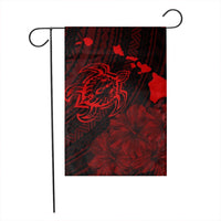 Hawaiian Hibiscus Sea Turtle Swim Polynesian Flag - Red - AH - Polynesian Pride