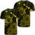 Hawaiian Hibiscus Sea Turtle Swim Polynesian T Shirt Yellow Unisex Black - Polynesian Pride