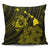 Hawaiian Hibiscus Sea Turtle Swim Polynesian Pillow Covers - Yellow - AH Pillow Covers Black - Polynesian Pride