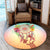 Hawaiian Hibiscus Strelitzia Flower Dreamcatcher Round Carpet - AH - Polynesian Pride