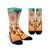 Hawaiian Hibiscus Strelitzia Flower Dreamcatcher Crew Socks - AH Crew Socks White - Polynesian Pride