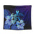 Hawaiian Hibiscus Tropical Deep Ocean Turtle Sea Tapestry - AH Wall Tapestry Black - Polynesian Pride