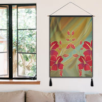 Hawaiian Hibiscus Water Color Hanging Poster - AH - Polynesian Pride