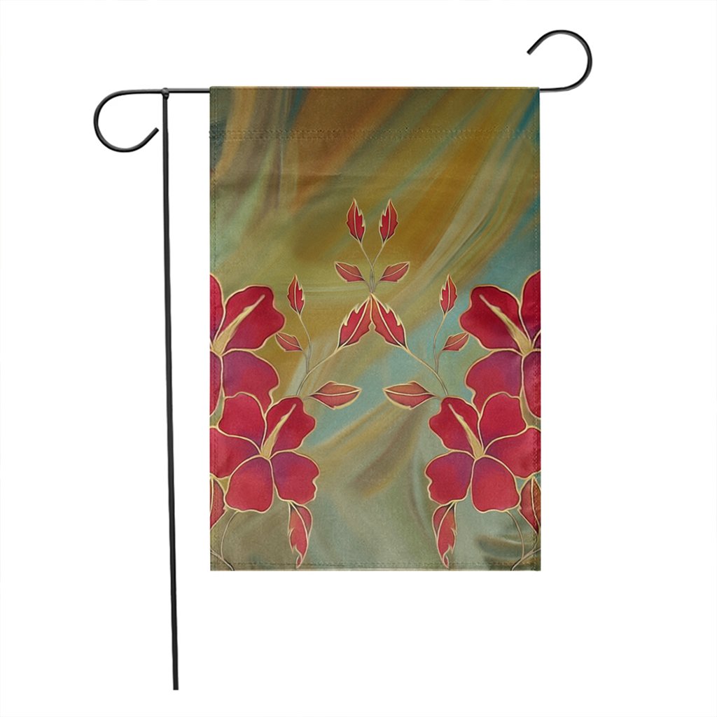 Hawaiian Hibiscus Water Color Flag - AH - Polynesian Pride