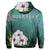 Custom Hawaiian Hibiscus White Flower Gleeful Hoodie - Polynesian Pride