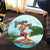 Hawaiian Hula Aboriginal Song Round Carpet - AH - Polynesian Pride