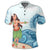 Hawaiian Hula Dance Cartoon Hibiscus Wave Polo Shirt - Polynesian Pride