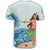 Hawaiian Hula Dance Cartoon Hibiscus Wave T Shirt - Polynesian Pride