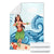 Hawaiian Hula Dance Cartoon Hibiscus Wave Premium Blankets - AH - Polynesian Pride