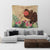 Hawaiian Hula Girl And Hibiscus Polynesian Tapestry - AH - Polynesian Pride