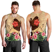 Hawaiian Hula Girl And Hibiscus Polynesian Tank Top - AH - Polynesian Pride