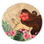 Hawaiian Hula Girl And Hibiscus Polynesian Round Carpet - AH Round Carpet Luxurious Plush - Polynesian Pride