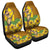 Hawaiian Hula Girl Monstera Hibiscus Polynesian Car Seat Covers - AH Universal Fit Black - Polynesian Pride