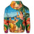 Hawaiian Hula Sing Dance On Beach Zip Hoodie - Polynesian Pride
