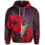 Hawaiian Hummingbird and Hibiscus Polynesian Zip Hoodie - Polynesian Pride