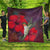 Hawaiian Hummingbird And Hibiscus Polynesian Premium Quilts - AH Black - Polynesian Pride