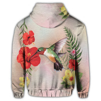 Hawaiian Hummingbirds Hibiscus Polynesian Hoodie - Polynesian Pride