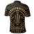 Hawaiian Kakau Honu Arc Polynesian Gold Polo Shirt - Polynesian Pride