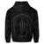 Hawaiian Kakau Honu Arc Polynesian Gray Zip Hoodie - Polynesian Pride